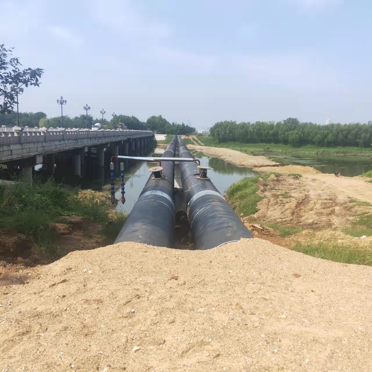 郭河镇输油管道清洗